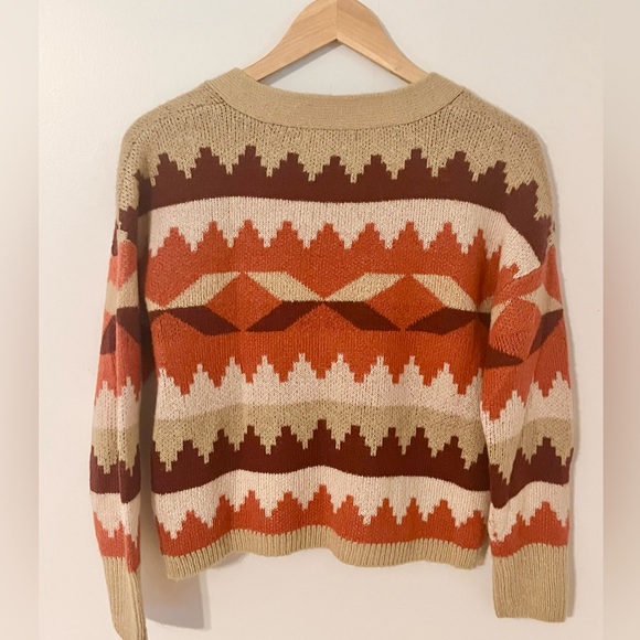 C&C California Cardigan Sweater Aztec size Small - Picture 3 of 4